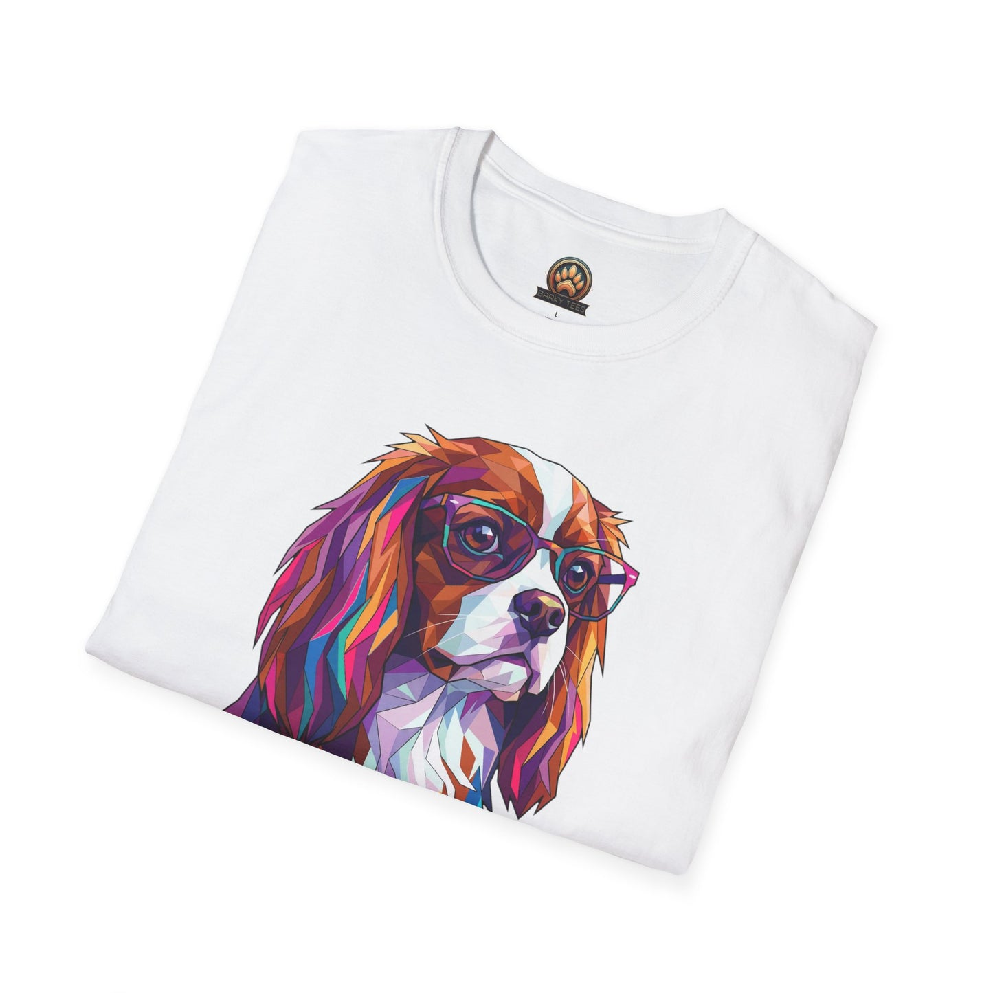 Portrait Cavalier King Charles Tee - Large Front Print