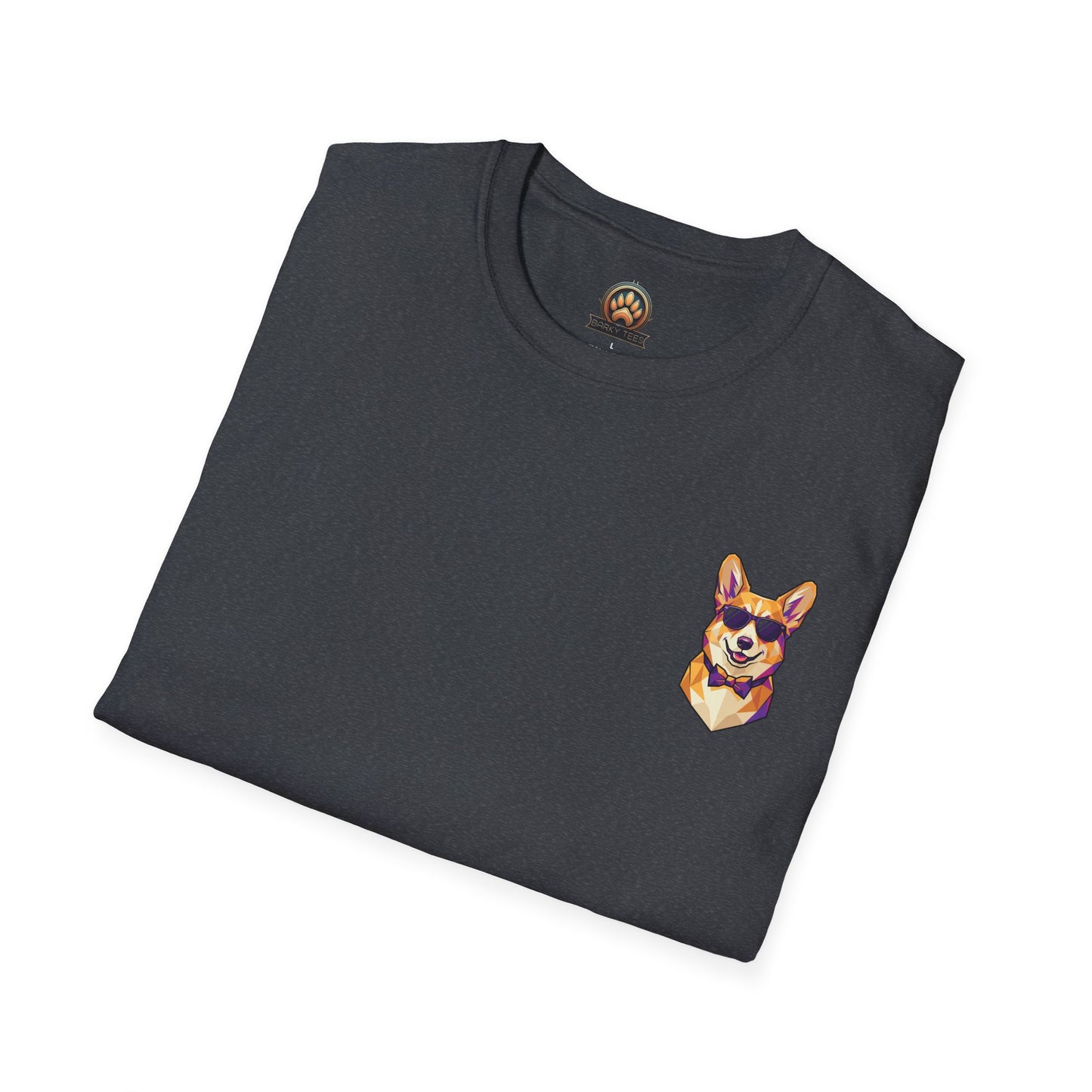 Dapper Corgi Tee - Pocket & Large Back Print