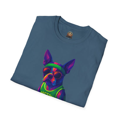 Boston Terrier Basketball Tee - Large Front Print