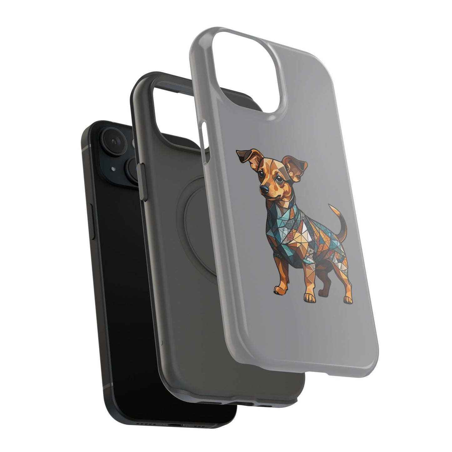 Polygon Style Pop Art Chiweenie Dog iPhone Phone Case