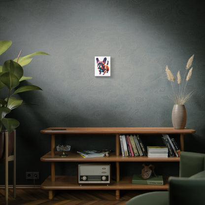 Polygon Style Pop Art French Bulldog Matte Canvas, Stretched, 1.25"