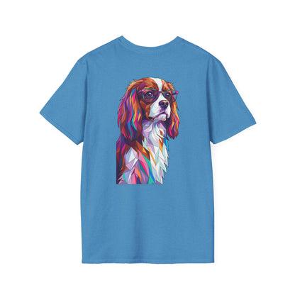Portrait Cavalier King Charles Tee - Pocket & Large Back Print