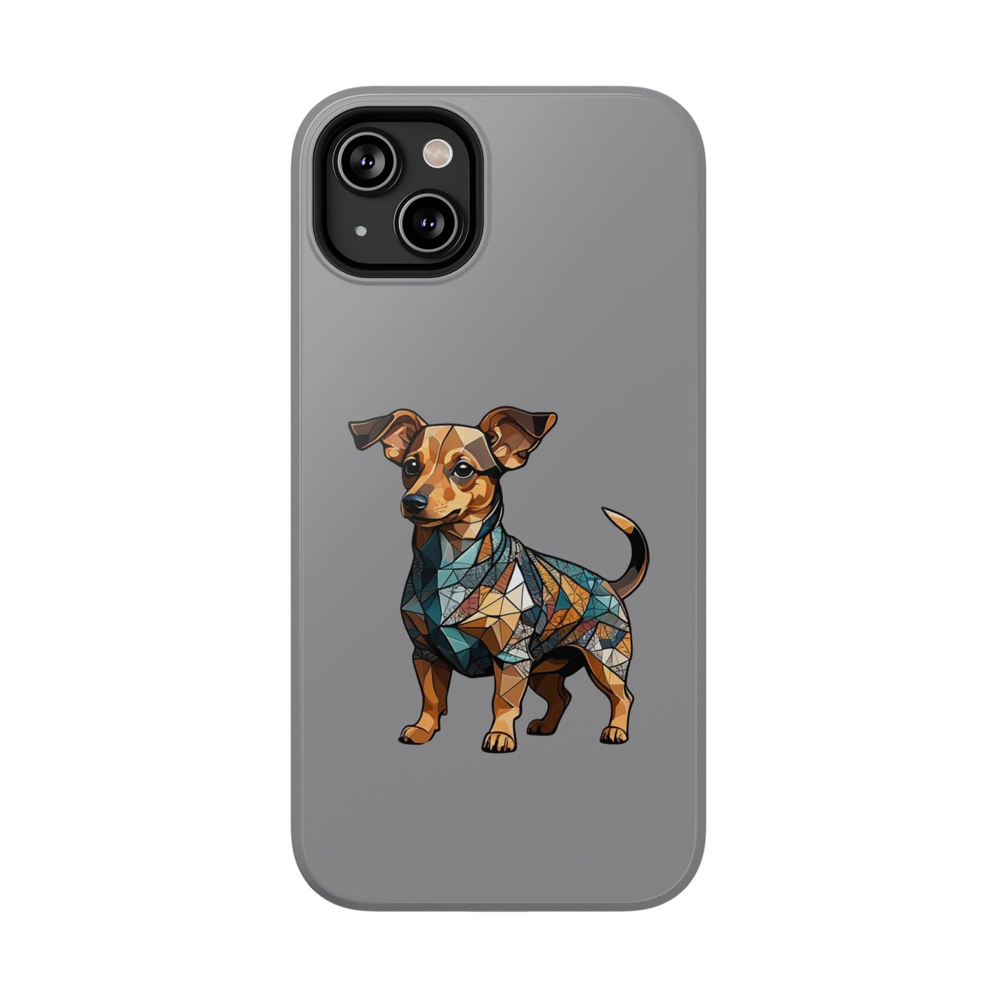 Polygon Style Pop Art Chiweenie Dog iPhone Phone Case