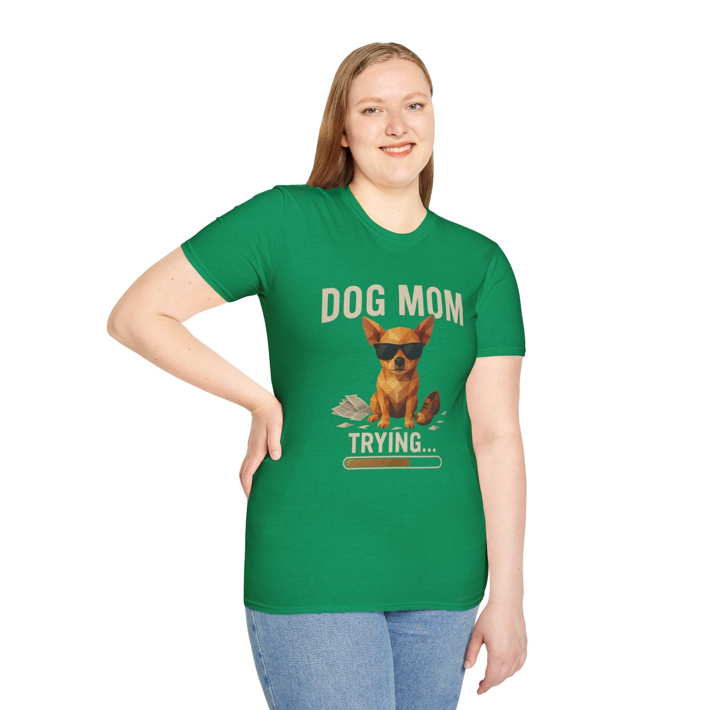 Dog Mom... Trying - Large Front Print Only