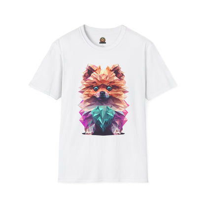 Polygon Pomeranian Tee - Large Front Print