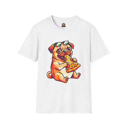 Pizza Pug Tee - Large Front Print