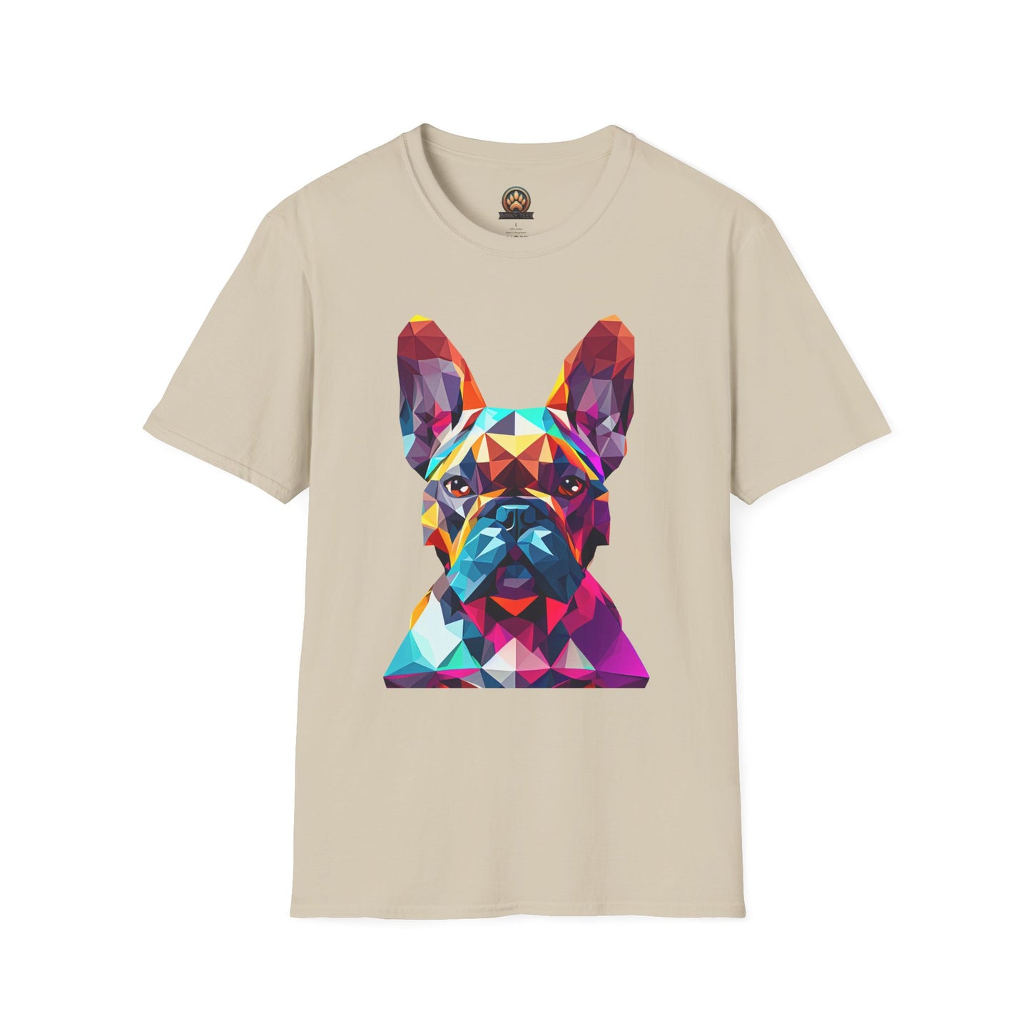 Polygon French Bulldog Tee - Large Front Print