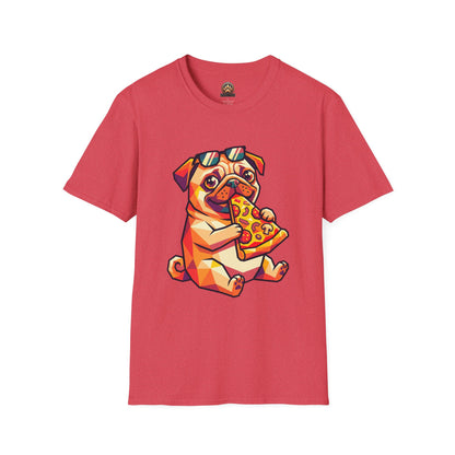 Pizza Pug Tee - Large Front Print