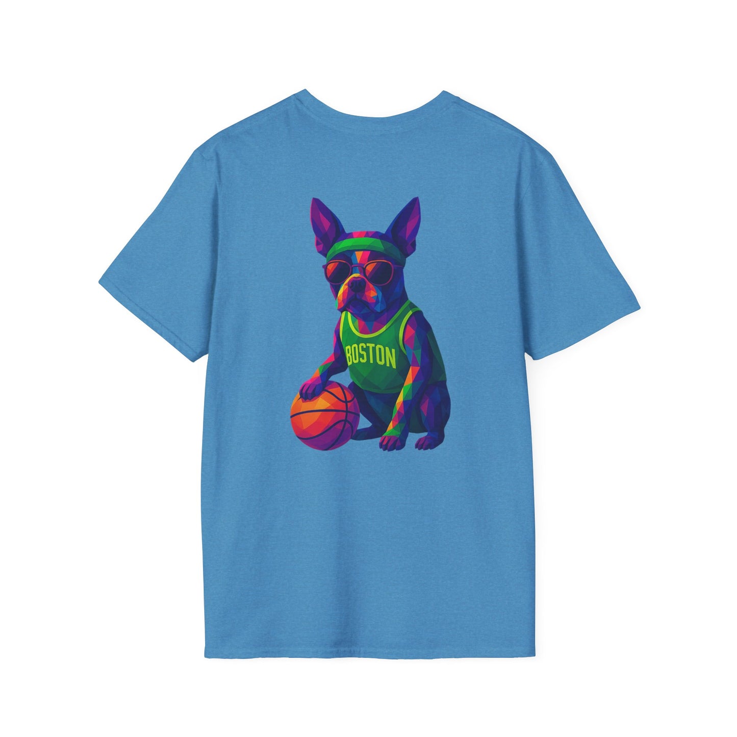 Boston Terrier Basketball Tee - Pocket & Large Back Print