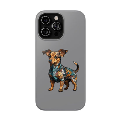 Polygon Style Pop Art Chiweenie Dog iPhone Phone Case