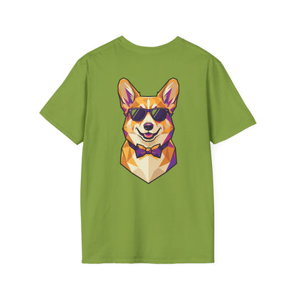 Dapper Corgi Tee - Pocket & Large Back Print