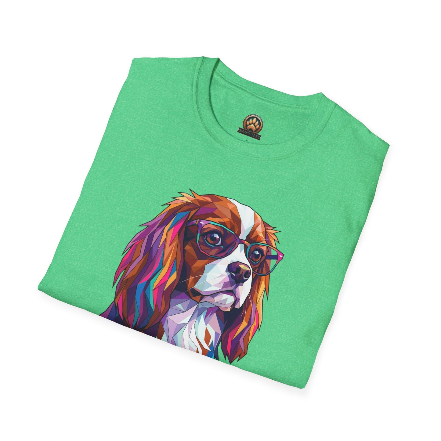 Portrait Cavalier King Charles Tee - Large Front Print