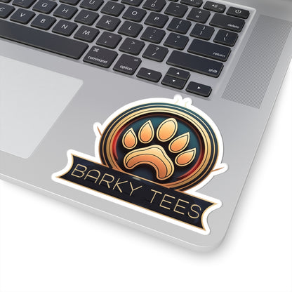 Stylish Barky Tees Kiss-Cut Sticker