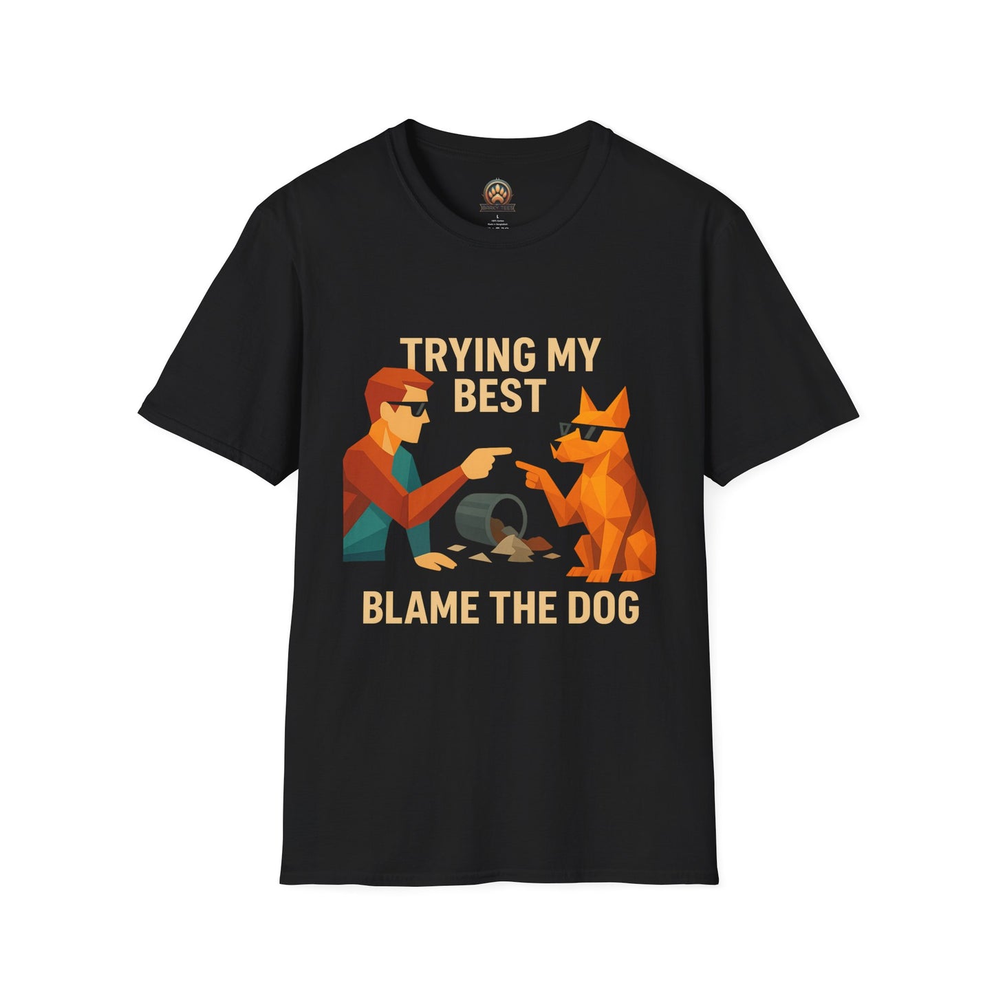 Blame the Dog - Large Front Print