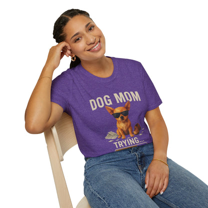 Dog Mom... Trying - Large Front Print Only