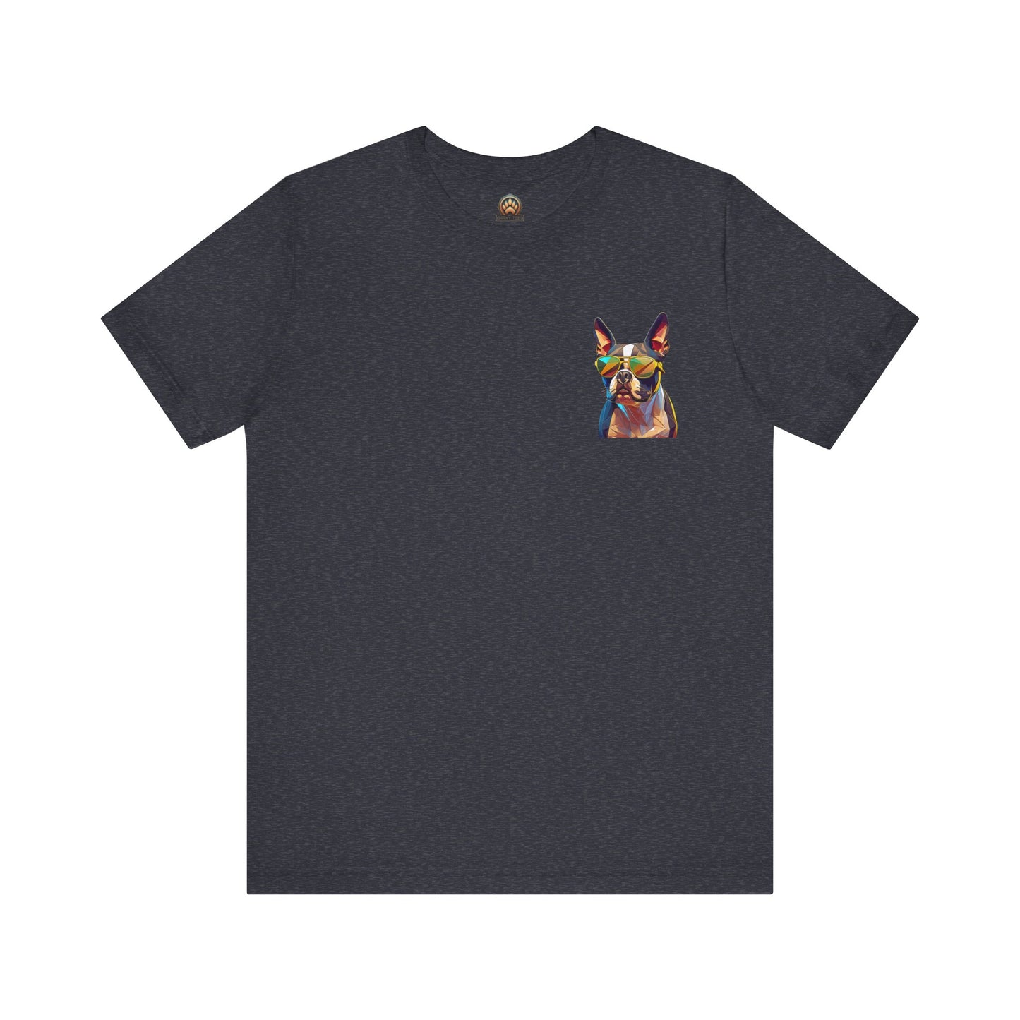 Shady Boston Terrier Tee - Pocket & Large Back Print