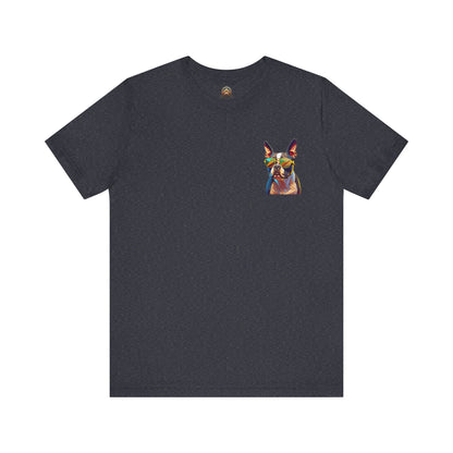Shady Boston Terrier Tee - Pocket & Large Back Print