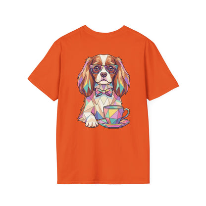 Tea Party Cavalier King Charles Tee - Pocket & Large Back Print