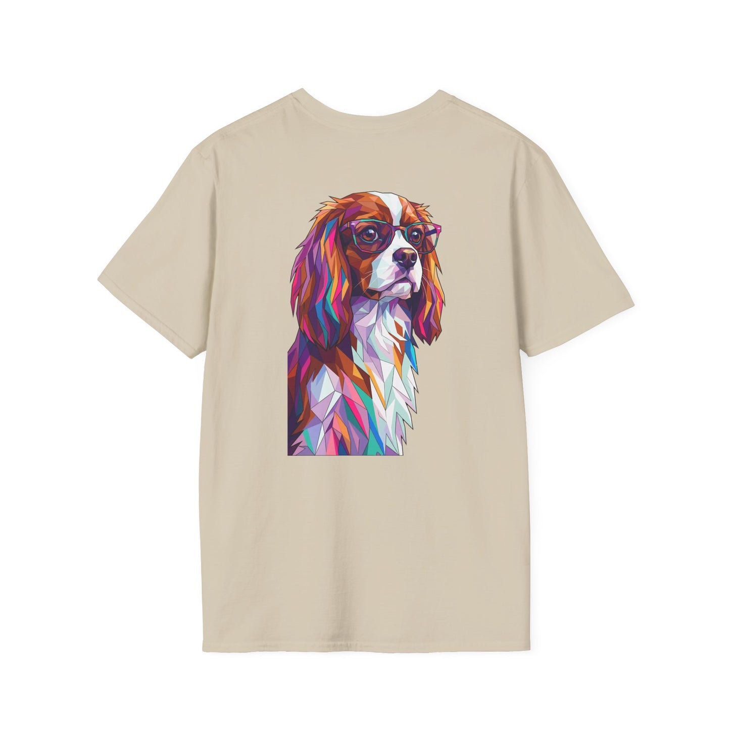 Portrait Cavalier King Charles Tee - Pocket & Large Back Print