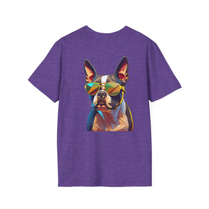 Sunny Boston Terrier Tee - Pocket & Large Back Print