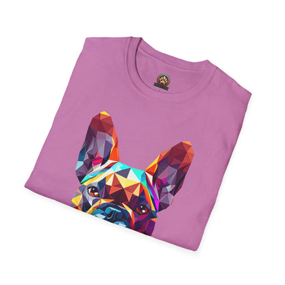 Polygon French Bulldog Tee - Large Front Print