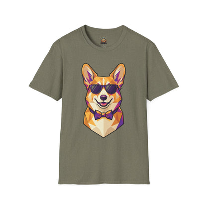 Dapper Corgi Tee - Large Front Print