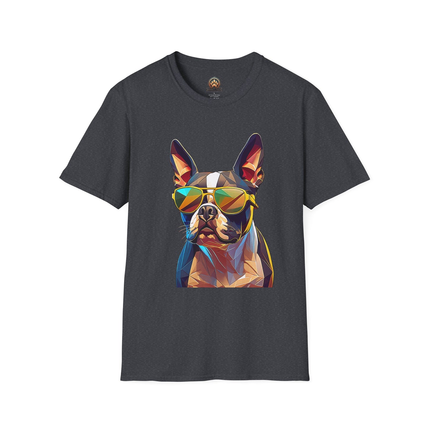 Sunny Boston Terrier Tee - Large Front Print