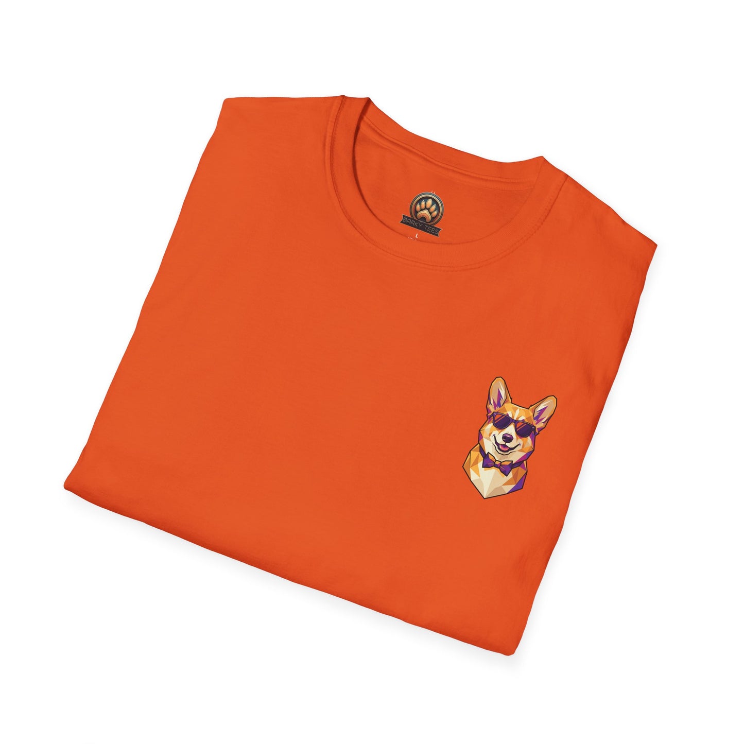 Dapper Corgi Tee - Pocket & Large Back Print