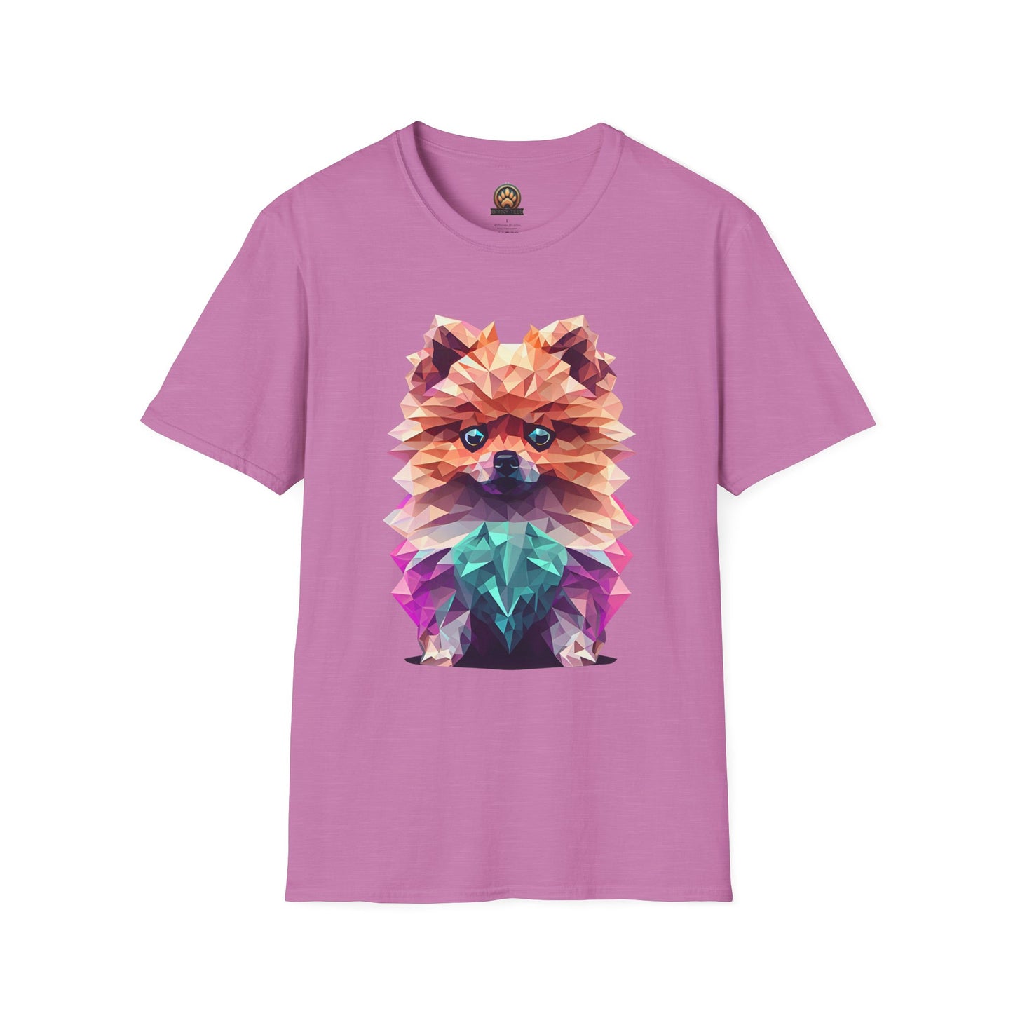 Polygon Pomeranian Tee - Large Front Print