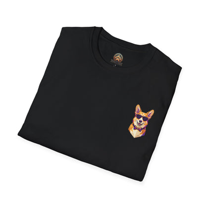 Dapper Corgi Tee - Pocket & Large Back Print