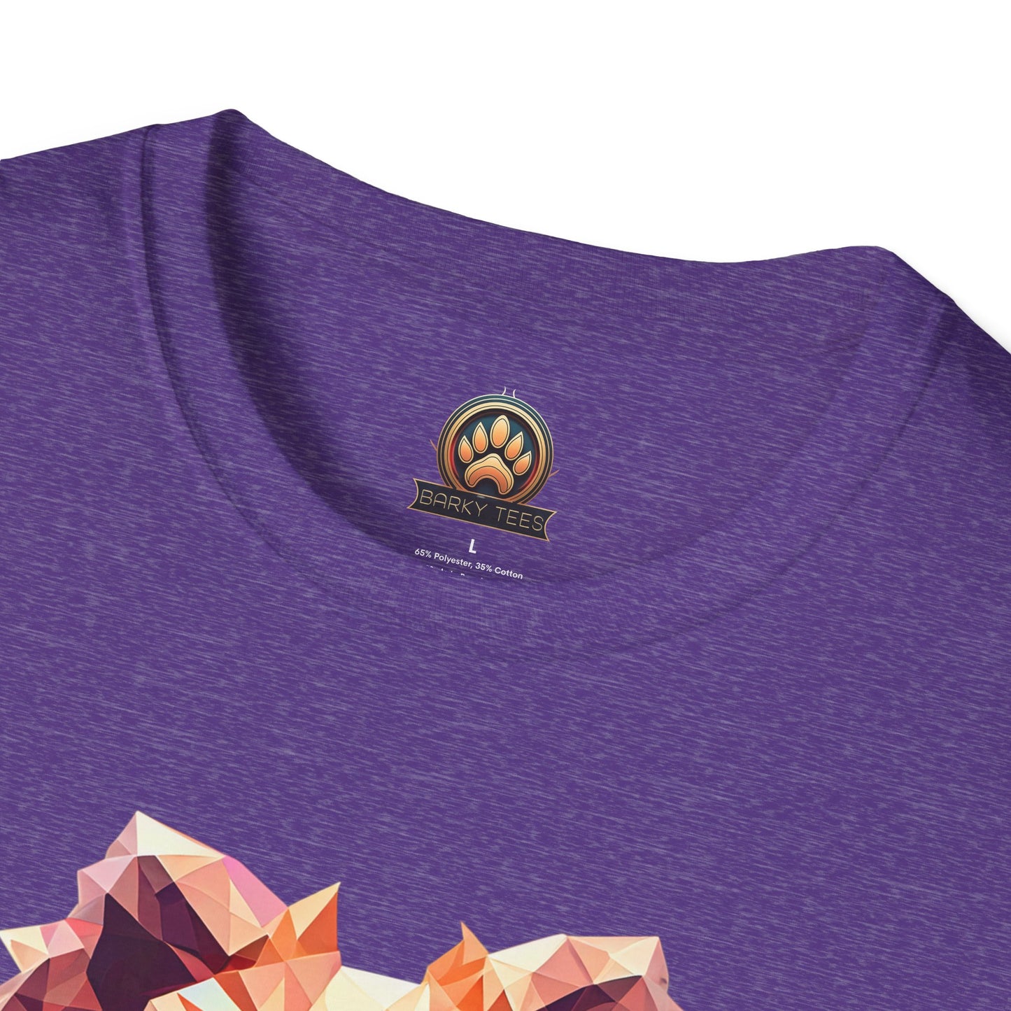 Polygon Pomeranian Tee - Large Front Print