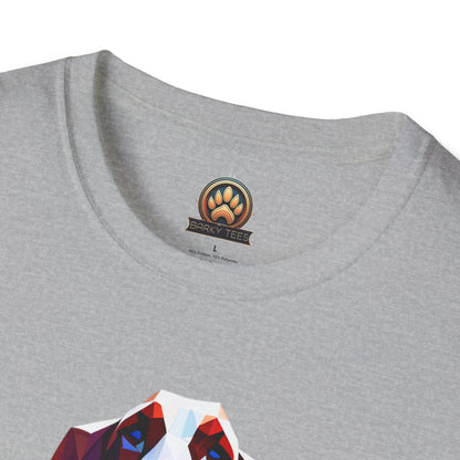 Polygon Basset Hound Tee - Large Front Print