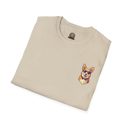 Dapper Corgi Tee - Pocket & Large Back Print