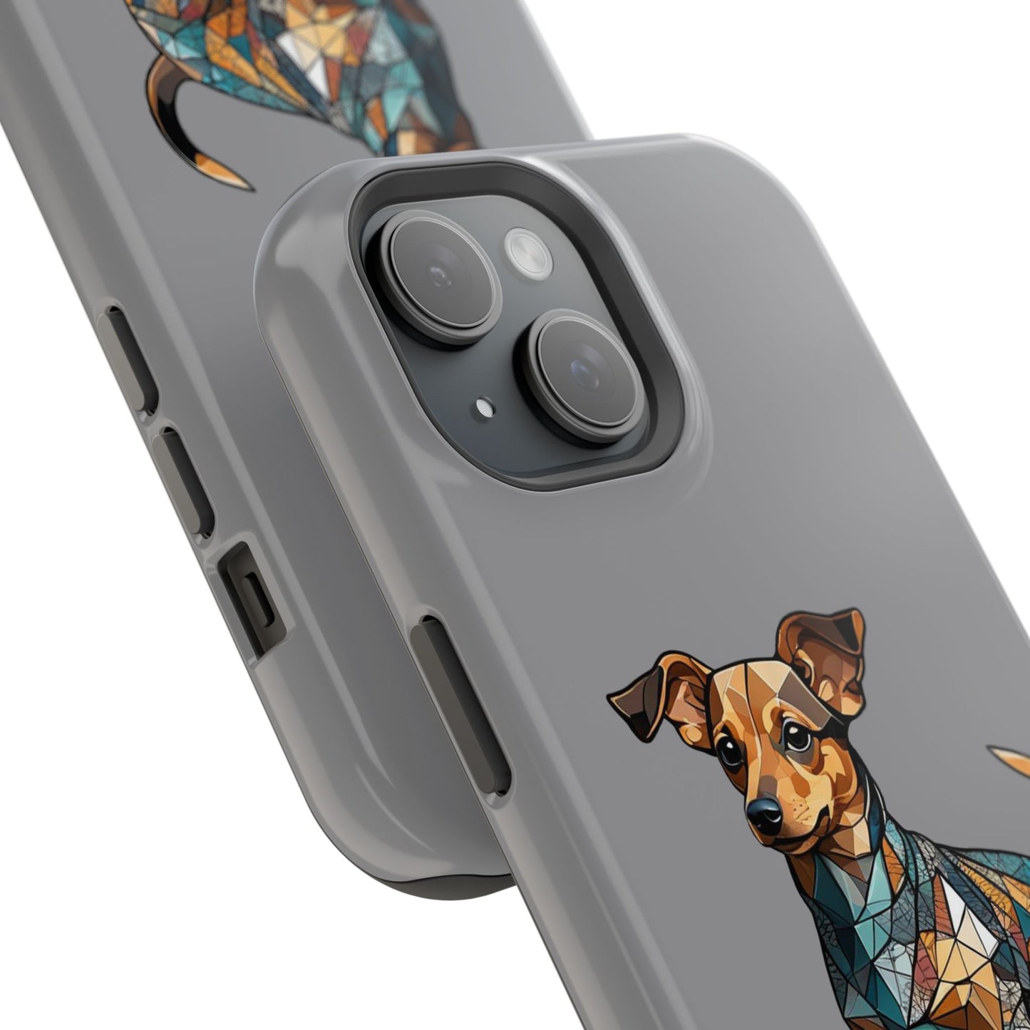 Polygon Style Pop Art Chiweenie Dog iPhone Phone Case