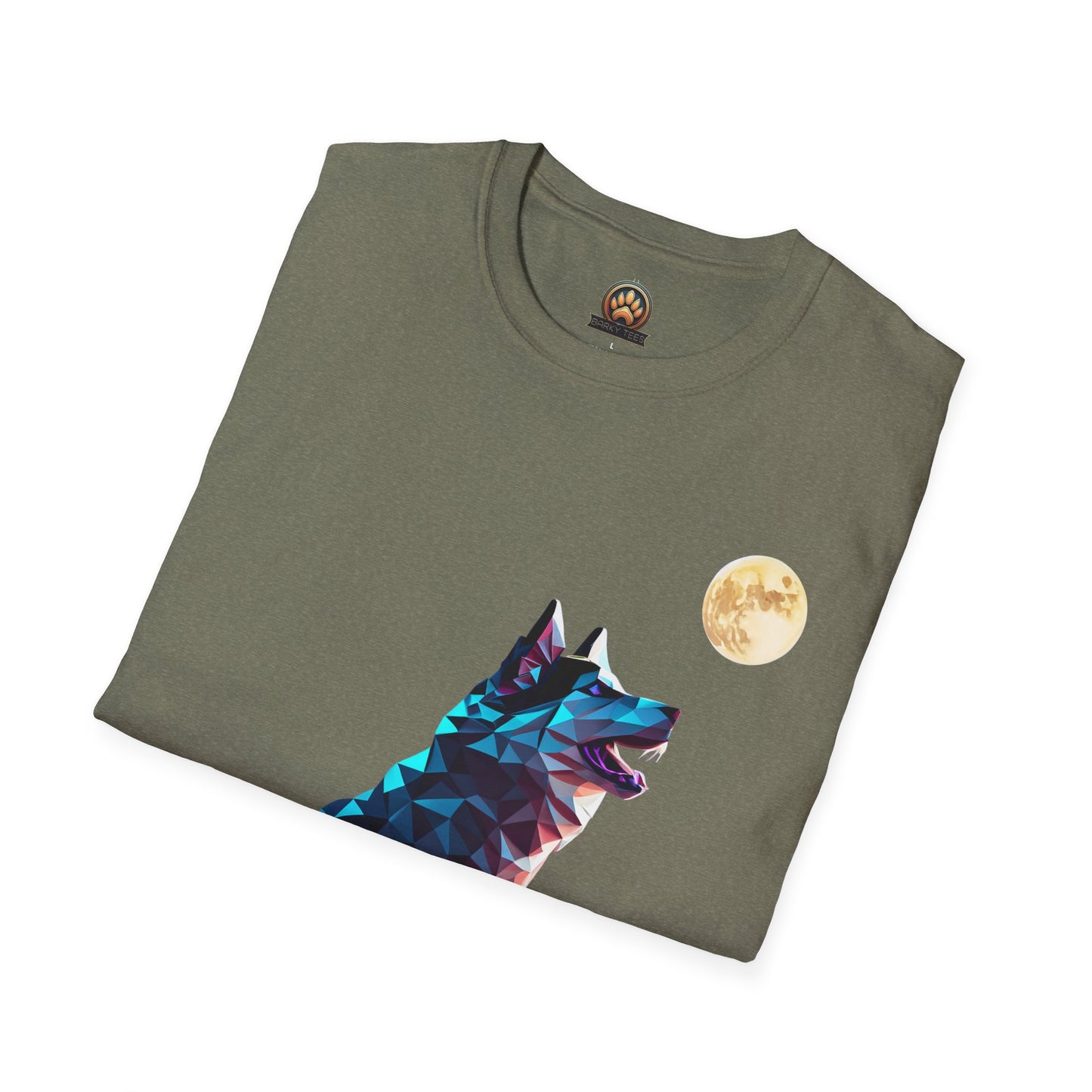 Polygon Alaskan Husky Tee - Large Front Print