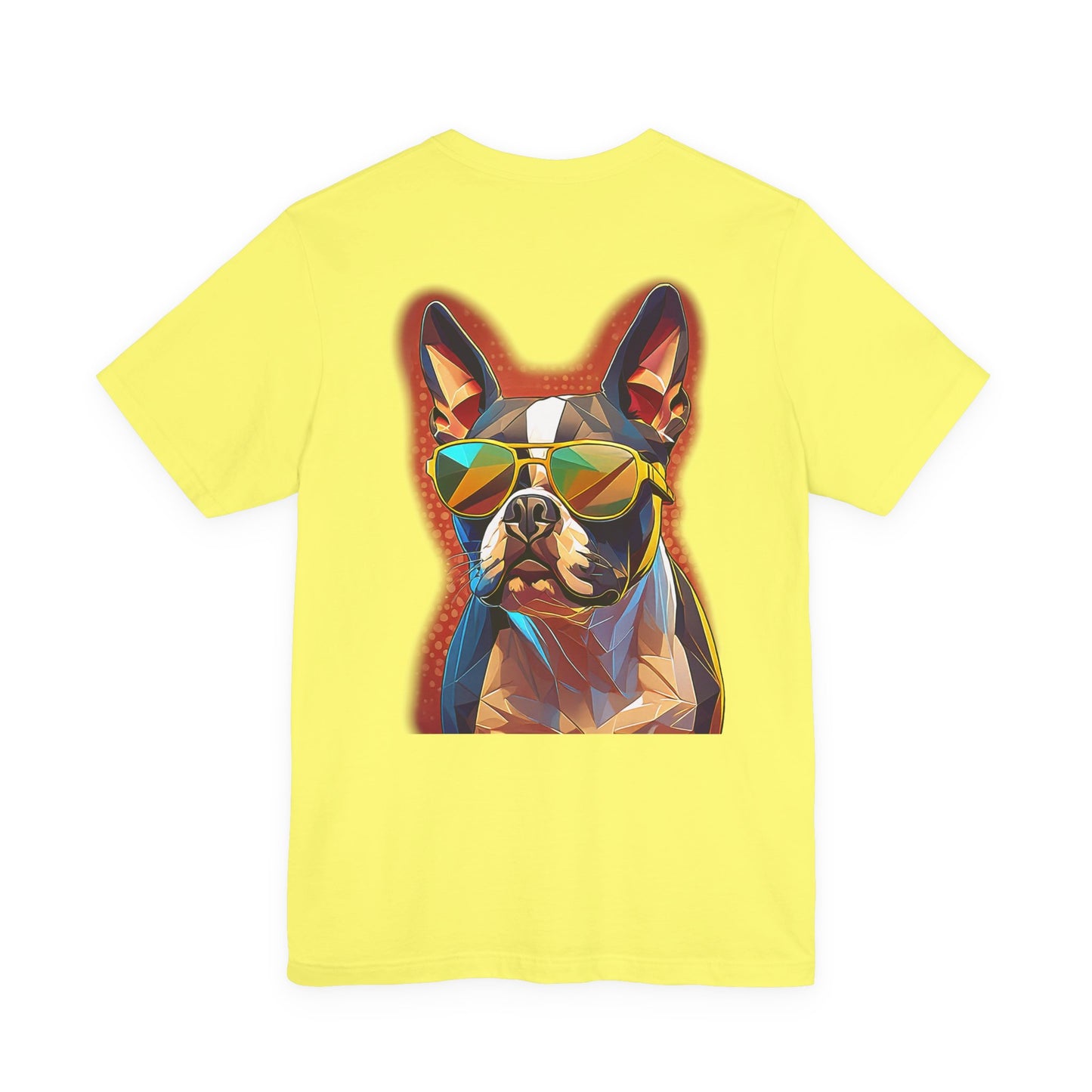 Shady Boston Terrier Tee - Pocket & Large Back Print