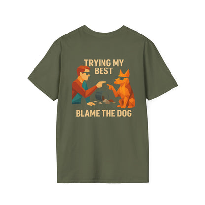 Blame the Dog - Pocket Logo and Large Back Print