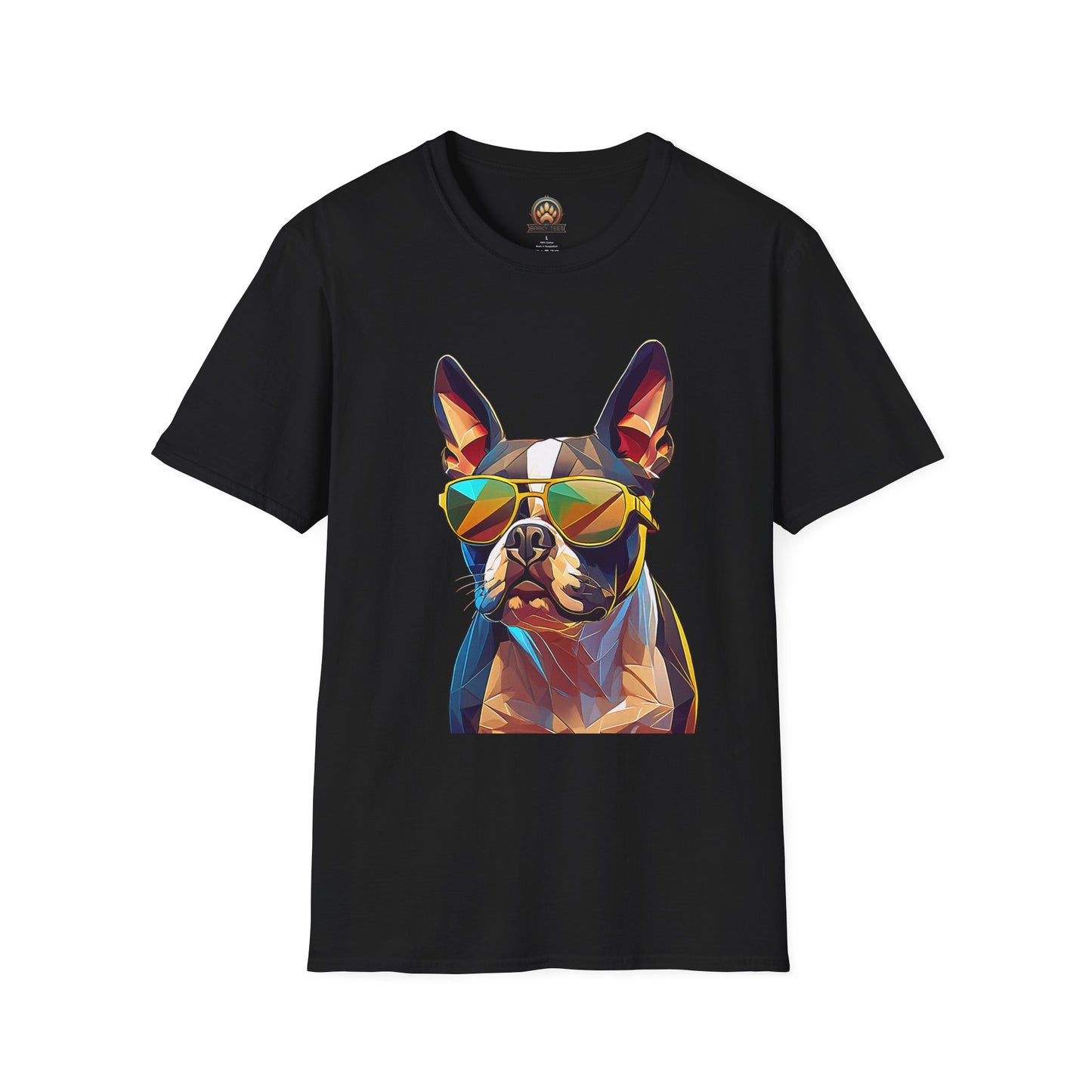 Sunny Boston Terrier Tee - Large Front Print