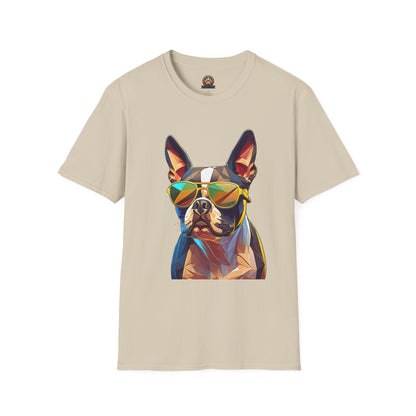 Sunny Boston Terrier Tee - Large Front Print