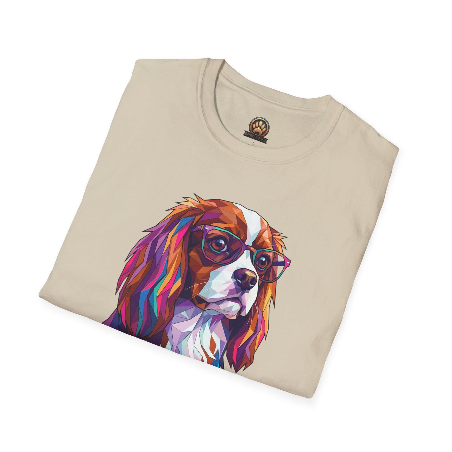 Portrait Cavalier King Charles Tee - Large Front Print