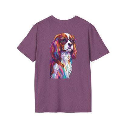 Portrait Cavalier King Charles Tee - Pocket & Large Back Print