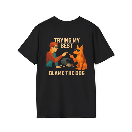 Blame the Dog - Pocket Logo and Large Back Print