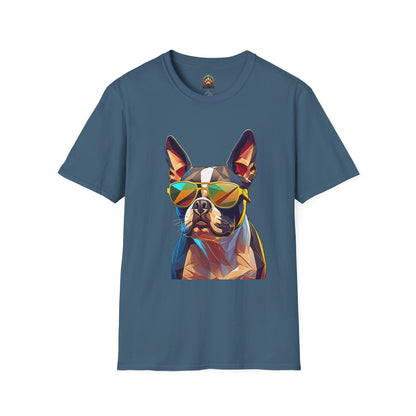 Sunny Boston Terrier Tee - Large Front Print