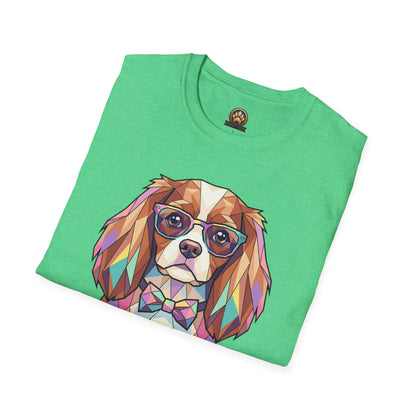 Tea Party Cavalier King Charles Tee - Large Front Print