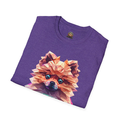 Polygon Pomeranian Tee - Large Front Print