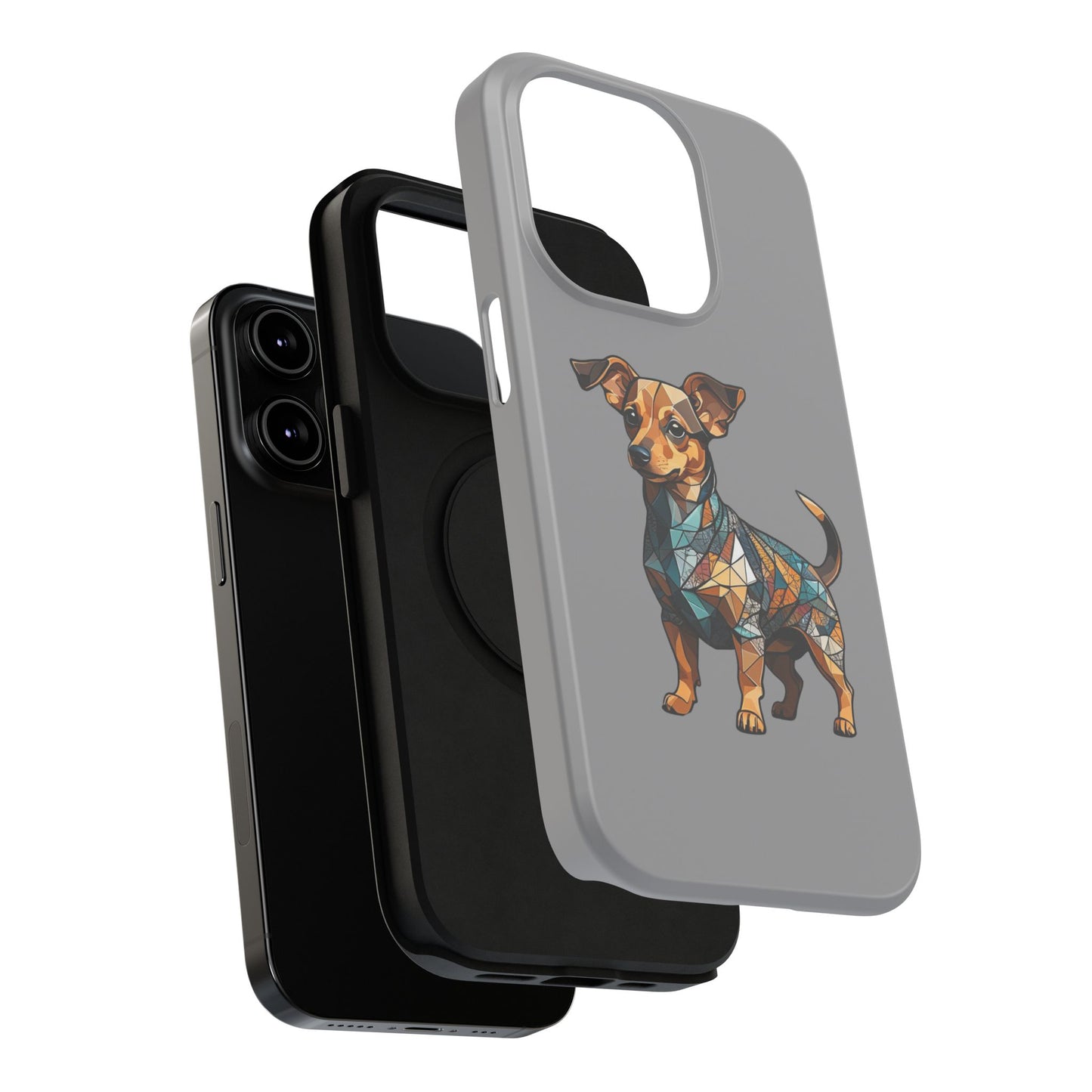 Polygon Style Pop Art Chiweenie Dog iPhone Phone Case