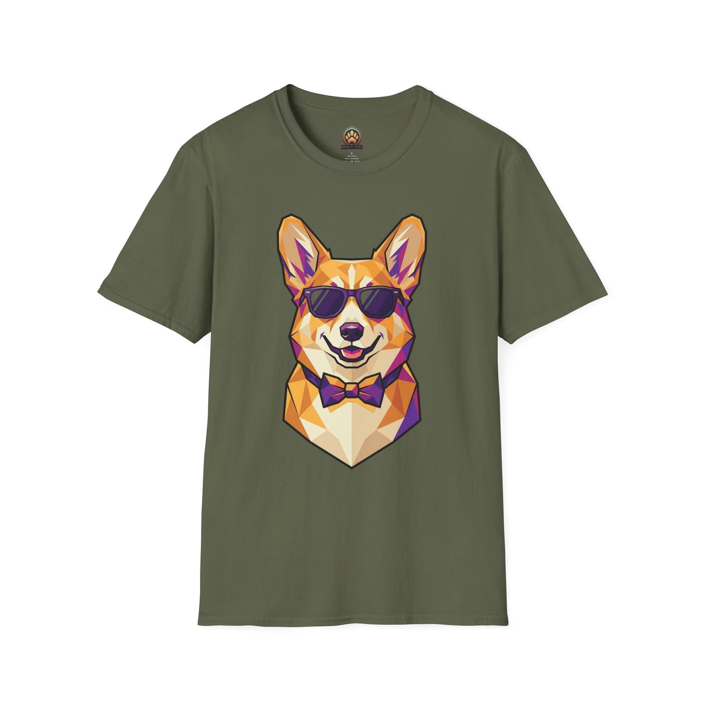 Dapper Corgi Tee - Large Front Print