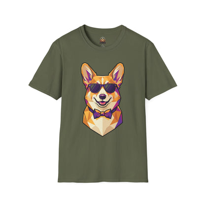 Dapper Corgi Tee - Large Front Print
