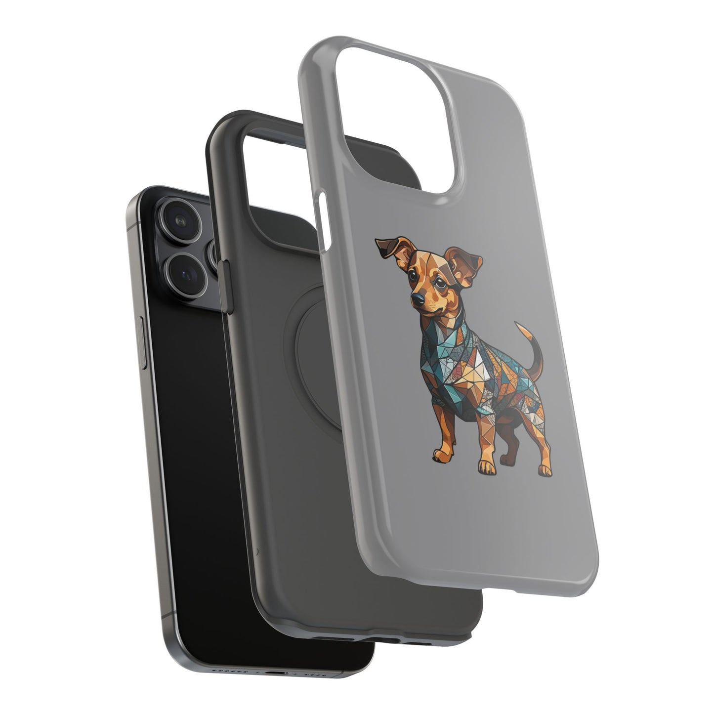 Polygon Style Pop Art Chiweenie Dog iPhone Phone Case