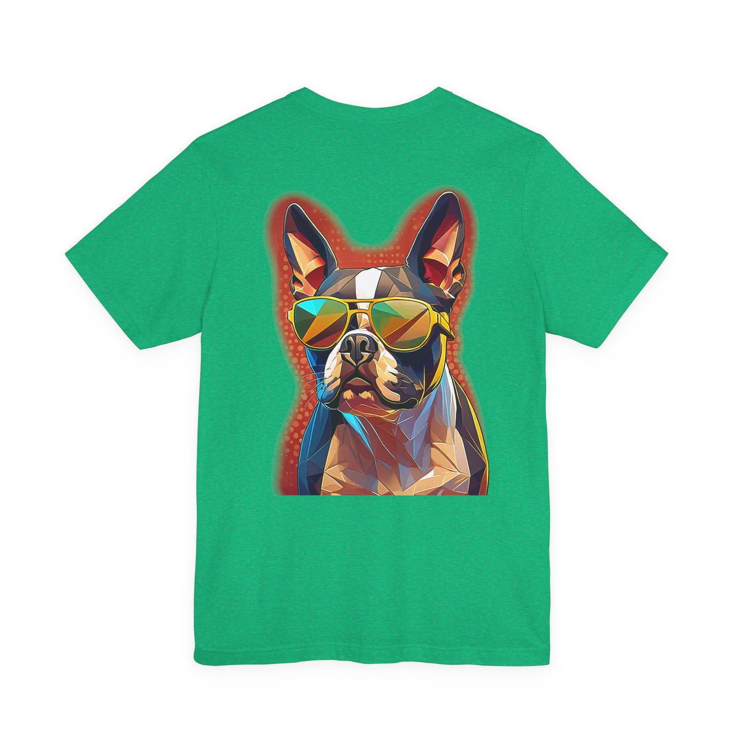 Shady Boston Terrier Tee - Pocket & Large Back Print
